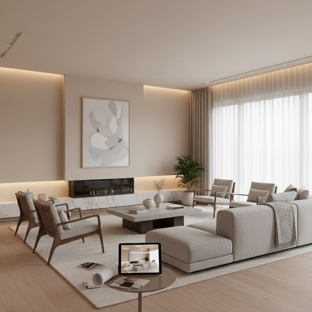 Contemporary residential interior