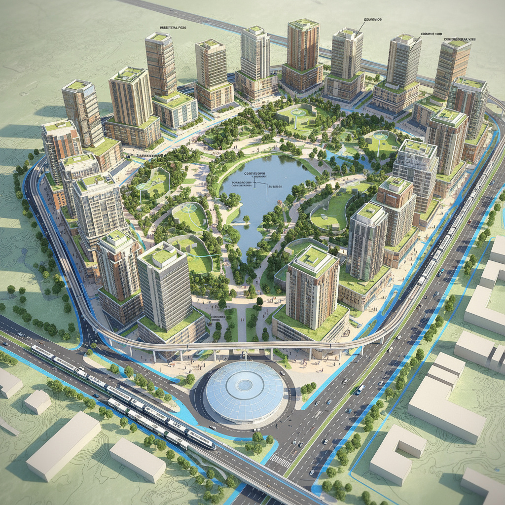 Illustrative masterplan visual